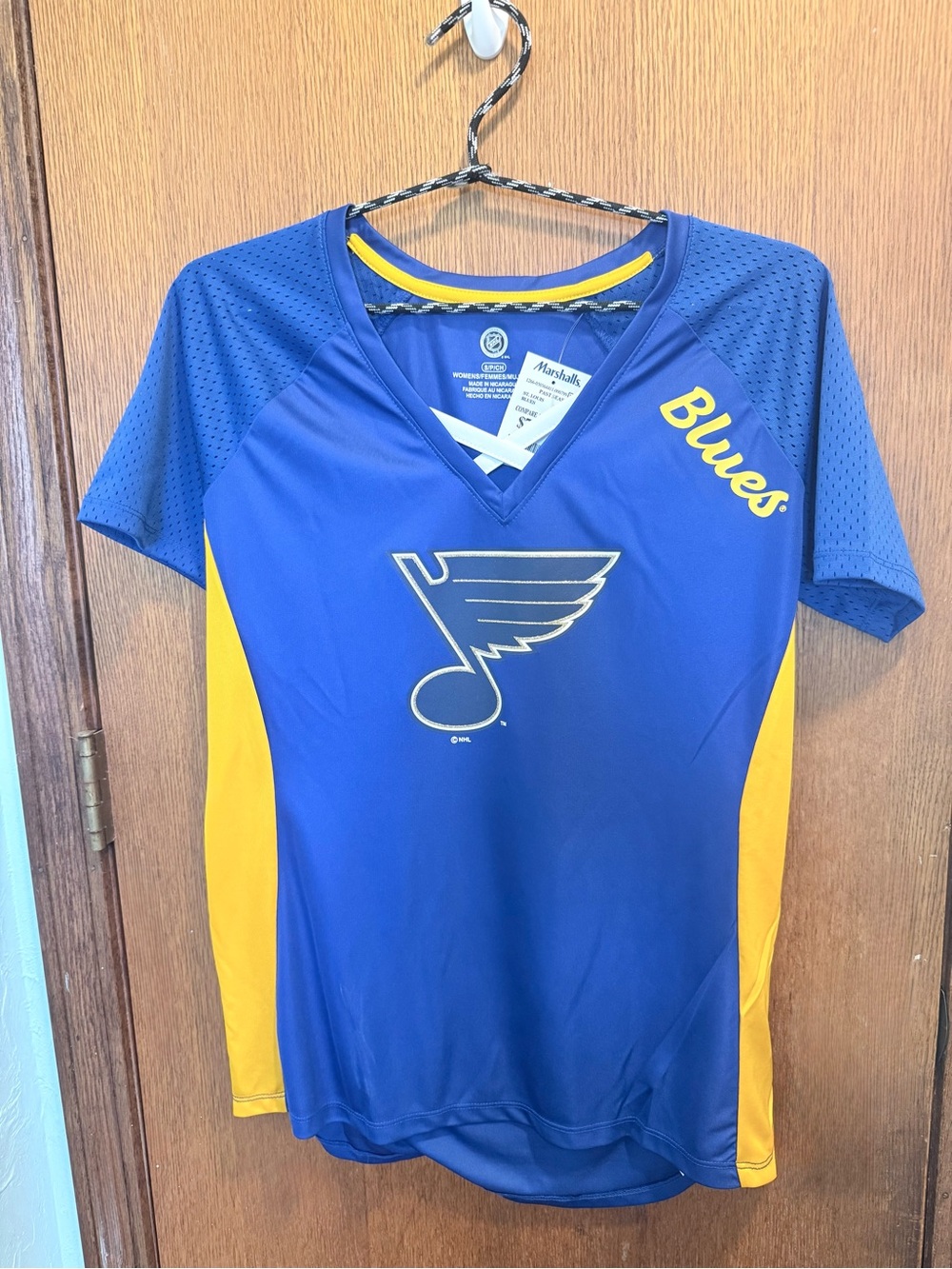 NHL St. Louis Blues Women's V-Neck Jersey Tee